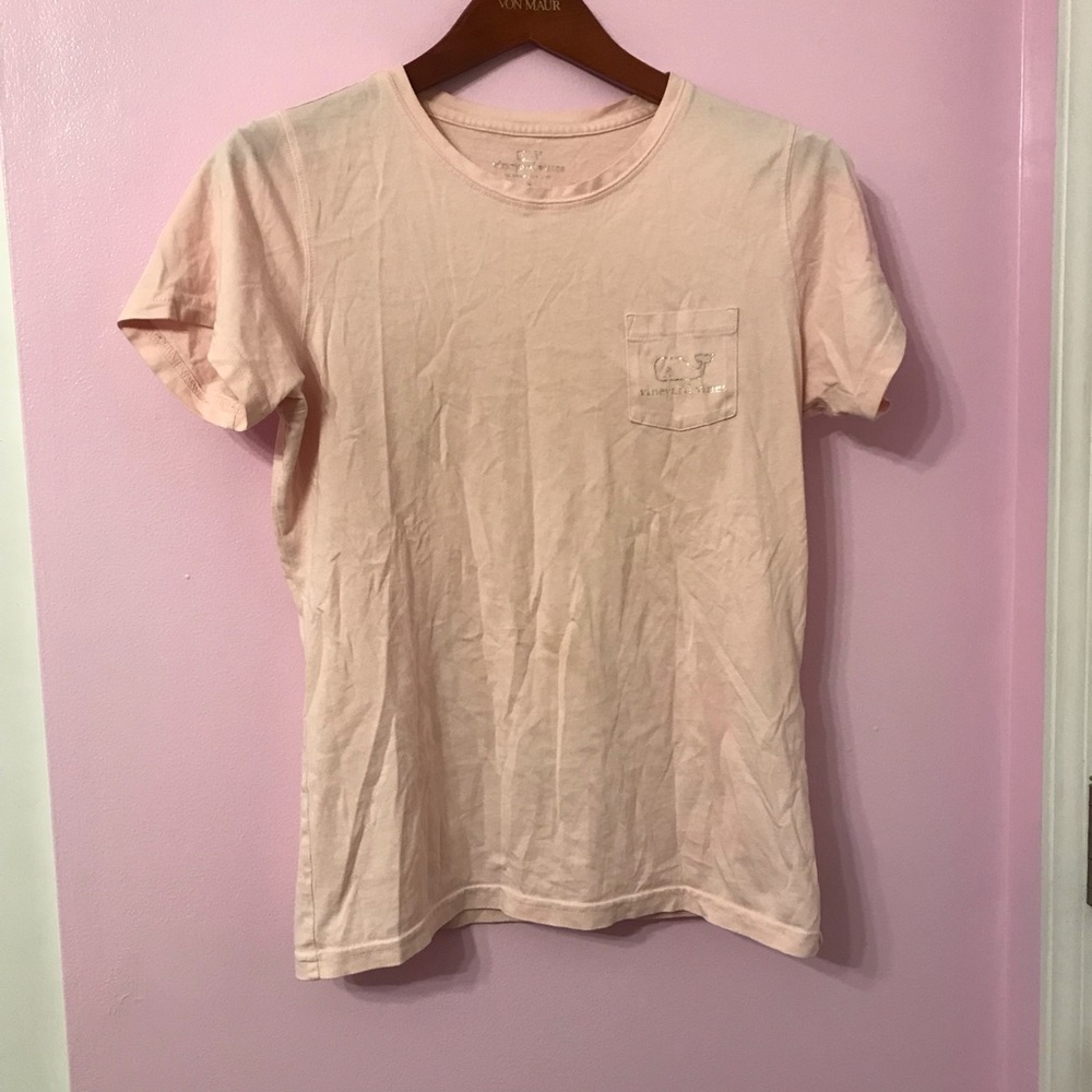 Vineyard Vines Soft Pink Tee size small